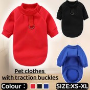 Resim Köpekler & Kediler için Rahat Polar Kapüşonlu Sweatshirt - Tasma Bağlantılı Sıcak Kışlık Giysi, Küçükten Büyük Irklara Uygun, İki Bacaklı, Teddy Bear, Pomeranian için İdeal 