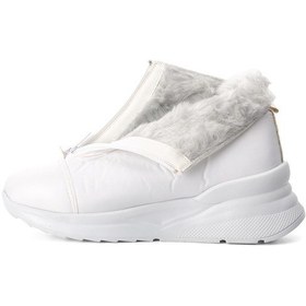 Resim Beyaz Dar Kalıp Kadın Kar Botu 1321 Z Beyaz 