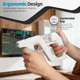 Resim TNP Products 2 X Zapper GUN for Nintendo Wii Wireless Remote Controller Game 