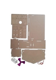 Resim Boyanabilir Rüzgar Enerjili Ev Yapım Seti 1 Adet Dinamo Plastik Pervane Fırça Akrilik Boya Mdf Ev Deney Proje 