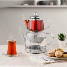 Resim Aryıldız Unique Cam Çaydanlık 259726 Şeffaf 