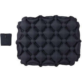 Resim Suntek Şişme Koltuk Yastık Nefes Alabilen Pedi Piknik Siyah Siyah 