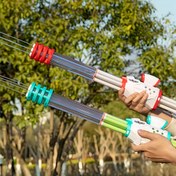 Resim 1 adet Çekmece Gatling Sulama, Renkli Su Tabancası Plaj, Havuz ve Su Savaşı Eğlencesi için - Plastik, Pil Gerektirmez, Yaz Eğlencesi için İdeal, Su Savaşı Aksesuarı | Canlı Sulama | Dayanıklı Plastik 
