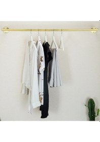 Resim Solid Gold Metal Duvara Monte Askılık Gold 