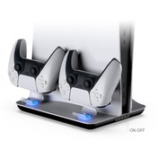 Resim Dobe Ps5 Stand Şarj Istasyonu Soğutma Fanlı Multifonksiyonel Dobe
