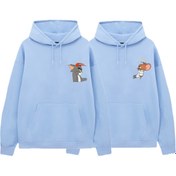 Resim VENHENA Bebe Mavi Tom & Jerry 2'li Sweatshirt Sevgili Çift Kombinleri 