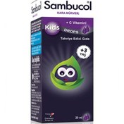 Resim Sambucol Kids Drops Kara Mürver Takviye Edici Gıda +3 Yaş 20ml 
