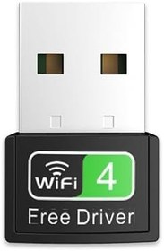 Resim Babilden 300mbps Usb Wifi Alıcı Adaptör Free Driver Masaüstü Bilgisayar Pc ile Uyumlu (W-4) 