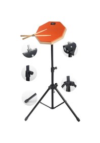 Resim Midex Dd-1080-pak Bateri Davul Çalışma Pedi Seti 8 İnç Drum Practice Pad 