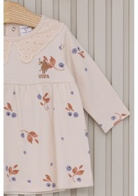 Resim U.S. Polo Assn. U.s. Polo Assn Kız Bebek Krem Elbise Krem 