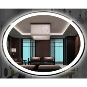 Resim Global Led Mirror 80X60 Beyaz LED Elips Banyo Işıklı Ledli Ayna 