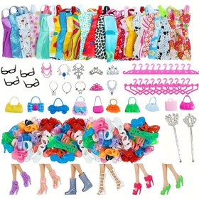 Resim 11.5in/30cm Bebekler için Giysiler ve Aksesuarlar Moda Tarzı Mini Elbiseler Ayakkabılar Çantalar Askılar Kolye Gözlük El Yapımı Oyuncaklar Noel Hediyesi, Noel için En İyisi 