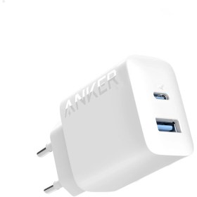 Resim Anker 20W USB-C + USB-A Çift Portlu Şarj Cihazı - A2348 - Beyaz (Anker Türkiye Garantili) 