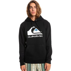 Resim Quiksilver Erkek Sweatshirt Big Logo Hood Siyah Günlük Giyim 