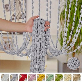 Resim 1 adet Leorate Boncuklu Püskül Perde, 100.08 x 200.41 cm, Yatak Odası, Mutfak için Çok Amaçlı Boncuklu Perdeler, Glitter Filtreleme Yarı Şeffaf Polyester Kumaş, Kapı Boncuklu Perdeler, Yatak Odası Dekoru | Zarif Boncuklu Perdeler | Polyester Boncuklar, Yatak Odası Perdeleri 