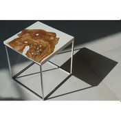 Resim Epoksi Tasarım Sehpa Modeli Orta Yan Kahve Sehpası 