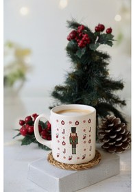 Resim Keramika New Year Kurşun Asker Ağaç Kupa 10 Cm Beyaz 