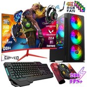 Resim Zeiron RCX40 i5-10400F 16 GB 1 TB HDD + 512 GB SSD 8 GB RX580 24" Dos Masaüstü Oyuncu Bilgisayarı 