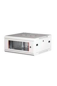 Resim Lande - 4U 19" Duvar Tipi Rack Kabinet - Genişlik: 600 mm | Derinlik: 600 mm - Açık Gri 