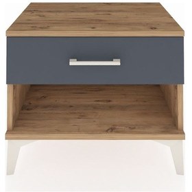 Resim Hyperion Komodin Tek Çekmeceli 60x44x48 Çam-antrasit Atlas Çam 