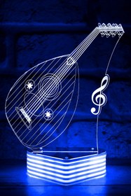 Resim Hediye Kovanı Ud Aydınlatması Müzisyen Ve Müzik Severlere 3d Lamba 
