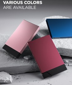 Resim Metal Kartlık, RFID Korumalı Açılır Kredi Kartı Tutucu, Minimalist ve İnce Cüzdan - Bordo 