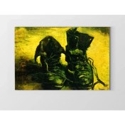 Resim Deniz Çerçeve Ayakkabı Çifti Tablosu-Çerçevesiz - 50 x 70 cm 