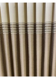 Resim Takım Fon Perde Krem-cappuccino 2 Kanat Fon+aksesuar Krem 