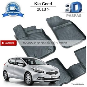 Resim Kia Ceed 3D Havuzlu Paspas 2012 Sonrası 