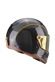 Resim Scorpion Exo Hx1 Carbon Se Retro Motosiklet Kaskı Siyah Altın Siyah - Altın 