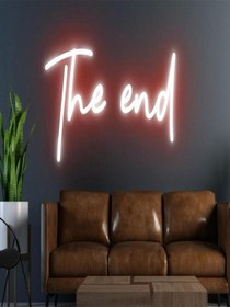 Resim The End Yazılı Neon Tabela Kırmızı 
