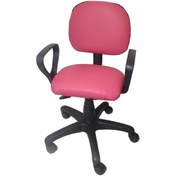 Resim TOMAR Cgn Kollu Çalışma Sandalyesi Ofis Sandalyesi Öğrenci Koltuğu Ofis Ve Büro Sandalyesi- Pembe 