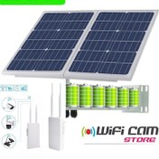 Resim Sim Kartlı Güneş Enerjili Dış Modem Seti Lifepo4 Bataryalı 