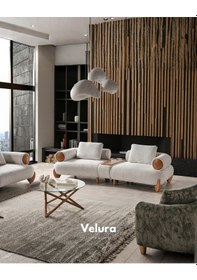 Resim Soho Sırt Mekanizmalı Üçlü Kanepe Orta Modül Dahil & 3'lü Koltuk Limon Küfü 