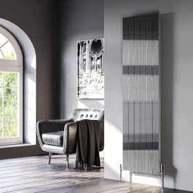 Resim Lojimax Alüminyum Dekoratif Radyatör Bianco 600 x 1005 12 Dilim | Parlak Eloksal | Yüksek Isıl Güç | 5 Yıl Üretici Garantisi 