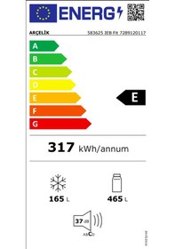 Resim Arçelik 583625 IEB Fit 630 L No Frost Buzdolabı 