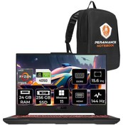 Resim Tuf Gaming A15 R7 7735HS 24 GB 256 GB SSD RTX4050/6 GB 144 Hz 15.6" FHD FDOS LP051 & PER4 Çanta Asus