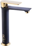 Resim Pure Crow Tezgah Üstü Çanak Lavabo Armatürü Altın - Siyah Bg-210 