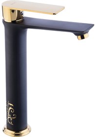 Resim Pure Crow Tezgah Üstü Çanak Lavabo Armatürü Altın - Siyah Bg-210 
