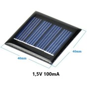 Resim 1.5 V-100ma Deney Güneş Enerji Paneli (52x27mm) 