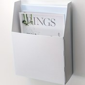 Resim 1 adet Kanca ile Duvara Monte Dosya Düzenleyici - Ofis, Ev, Sınıf için Katlanabilir Yerden Tasarruf Sağlayan Plastik Depolama Kutusu - Beyaz 