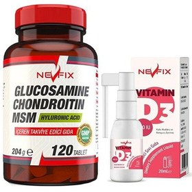 Resim Nevfix Glucosamine Chondroitin Msm 120 Tablet & Nevfix Vitamin 