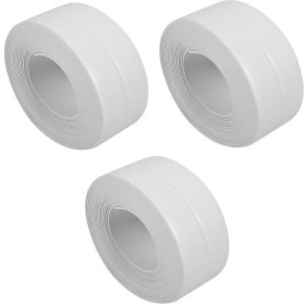 Resim Sanal Trend 3 Adet Su Sızdırmaz Yapışkanlı Bant Nem Küf Önleyici Lavabo Evye Küvet Kenar Bandı 