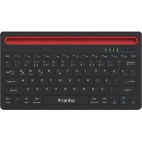Resim Piranha 2376 Kablosuz Bluetooth + 2.4ghz Türkçe Q Klavye / Windows-Ios-Android / Multimedya Tuşları 