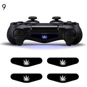 Resim Veri Kurbağa 4 Adet Siyah Led Çıkartmalar Kapak Ps4 Oyun Konsolu Çıkartması Led Model9-4pcs Sticker For Ps4 