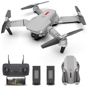 Resim Youmex Ls-e525 Katlanabilir Uzaktan Kumandalı Drone, 4k Ön Kamerayla, Çift Kameralı, Gümüş Renk, 2 Pil Seti 