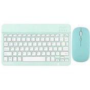 Resim TezMax Philips M9X S510J 10.1" Uyumlu Kablosuz Bluetooth Şarjlı Türkçe Q Klavye Mouse Seti - Yeşil 
