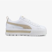 Resim Puma Mayze Kadın Platform Beyaz Spor Ayakkabı Düz 381983 Beyaz 