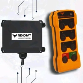 Resim Vinç Kumandası Kablosuz 6 Butonlu, Tek Hızlı, El Pilotu Uzaktan Kumanda Set 