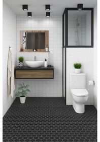 Resim Yakut Stil 60x45 Atlantik Çam Raflı Banyo Aynası Kahverengi 